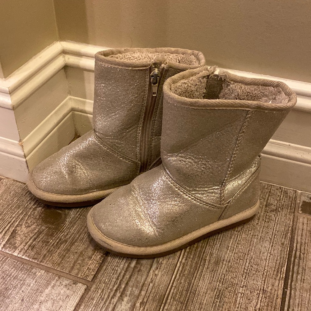 Harper Canyon sparkly metallic boots girls toddler 10